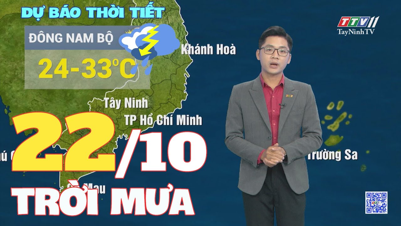 Bản tin thời tiết 22-10-2024 | TayNinhTVENT